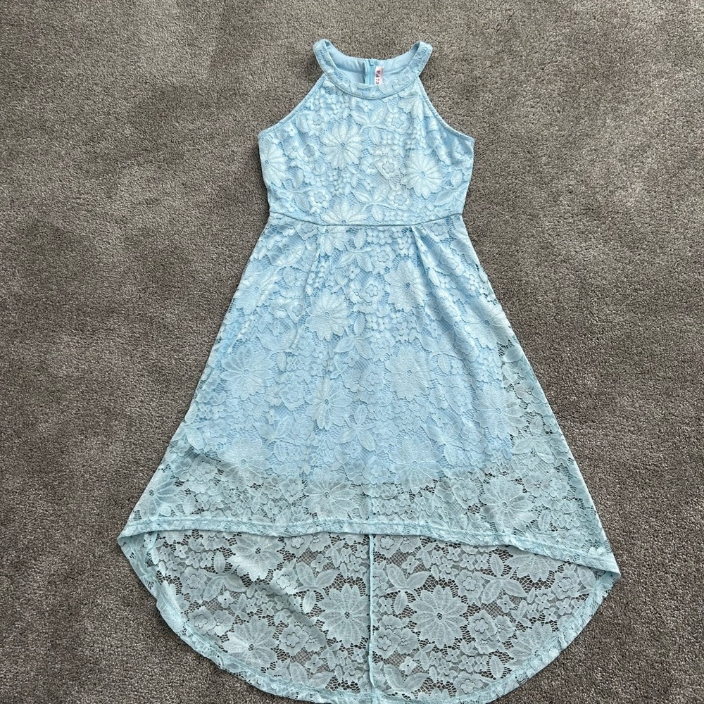 Gorlya Light Blue Lace Dress